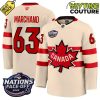 Canada Ice Hockey 4 Nation FaceOff Champions Brad Marchand 63 Hockey Jersey