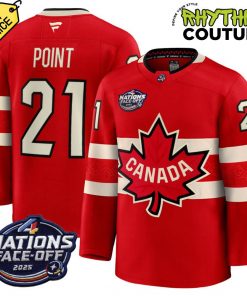 Canada Ice Hockey 4 Nation Face-Off Champions Brayden Point #21 Hockey Jersey