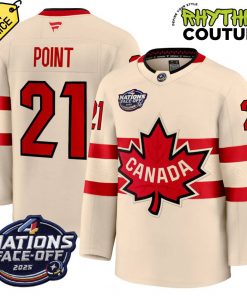 Canada Ice Hockey 4 Nation Face-Off Champions Brayden Point #21 Hockey Jersey