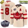 Canada Ice Hockey 4 Nation FaceOff Champions Cale Makar 8 Hockey Jersey