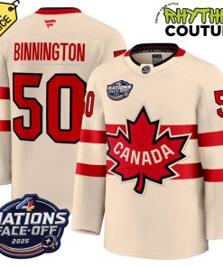 Canada Ice Hockey 4 Nation Face-Off Champions Jordan Binnington #50 Hockey Jersey