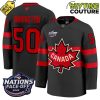 Canada Ice Hockey 4 Nation FaceOff Champions Jordan Binnington 50 Hockey Jersey