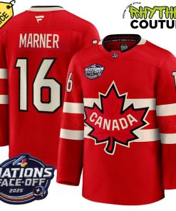 Canada Ice Hockey 4 Nation Face-Off Champions Mitch Marner #16 Hockey Jersey