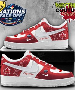 Canada Ice Hockey 4 Nation Face-Off Champions Personalized Air Force 1 Sneaker