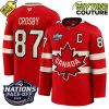 Canada Ice Hockey 4 Nation Face-Off Champions Nathan MacKinnon #29 Hockey Jersey