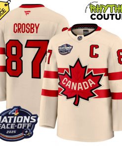 Canada Ice Hockey 4 Nation Face-Off Champions Sidney Crosby #87 Hockey Jersey