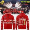 Canada Ice Hockey 4 Nations Face-Off 2025 Champions Red Hoodie