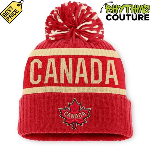 Canada National Ice Hockey Team 4 Nations Face-Off 2025 Knit Hat