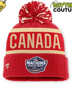 Canada National Ice Hockey Team 4 Nations Face-Off 2025 Knit Hat