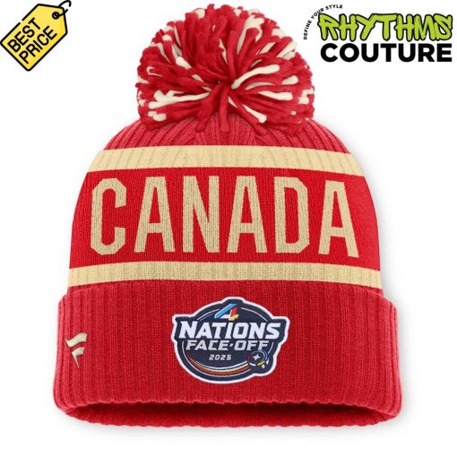 Canada National Ice Hockey Team 4 Nations Face-Off 2025 Knit Hat