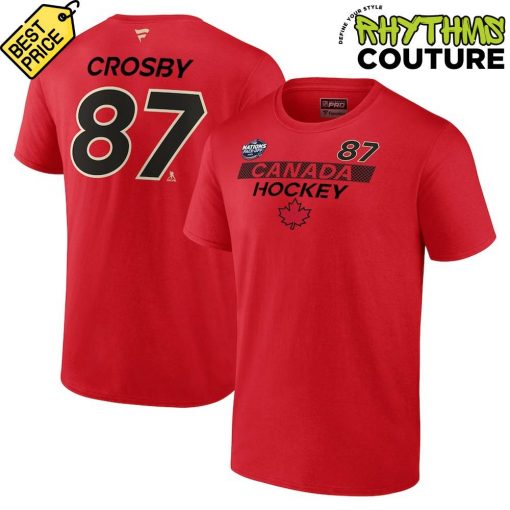 Canada Sidney Crosby 2025 4 Nations Face-Off Red Shirt