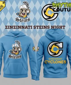 Cincinnati Cyclones Limited Edition Zinzinnati Steins Night Blue Hoodie