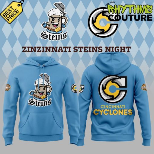 Cincinnati Cyclones Limited Edition Zinzinnati Steins Night Blue Hoodie