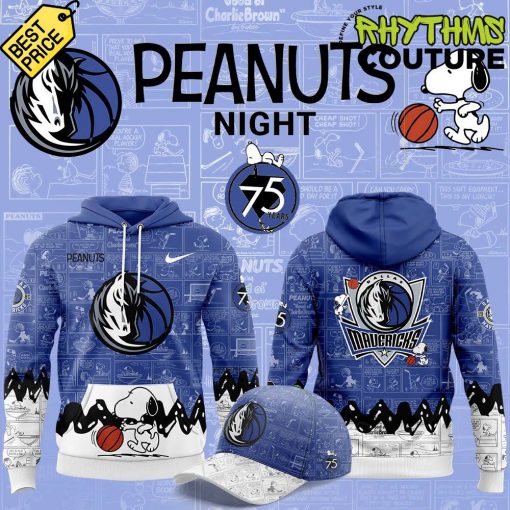 Dallas Mavericks NBA 75th Anniversary of Peanuts Special Hoodie