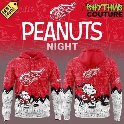 Detroit Red Wings 75th Anniversary of Peanuts Hoodie