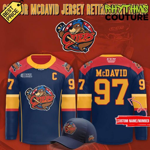 Erie Otters “Connor McDavid Jersey Retirement Night” Hockey Jersey