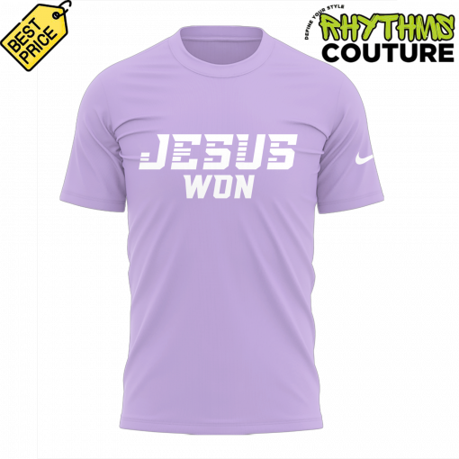 Grand Canyon Beach Volleyball Jesus Won Purple Tee