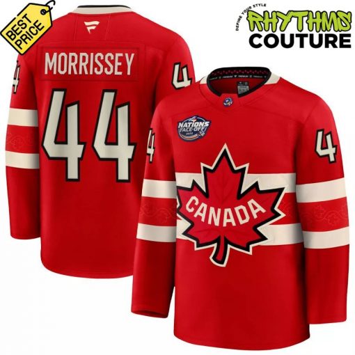 Canada 2025 4 Nations Face-Off Josh Morrissey #44 Red Premium Hockey Jersey