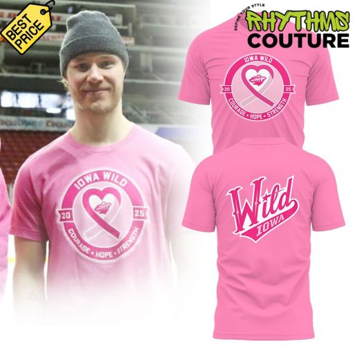 Iowa Wild x Breast Cancer Awareness Pink Shirt