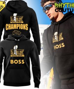 Kansas City Chiefs Super Bowl LIX Boss Black Hoodie