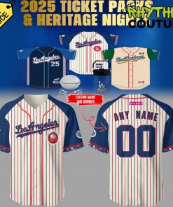 Los Angeles Dodgers Japanese Heritage Night 2025 Custom Jersey