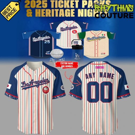 Los Angeles Dodgers Japanese Heritage Night 2025 Custom Jersey