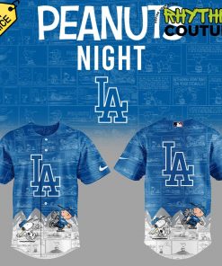 Los Angeles Dodgers 75th Anniversary of Peanuts Jersey