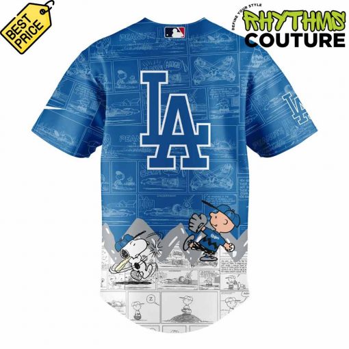 Los Angeles Dodgers 75th Anniversary of Peanuts Jersey