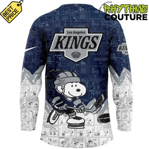 Los Angeles Kings Peanuts Night Special Hockey Jersey