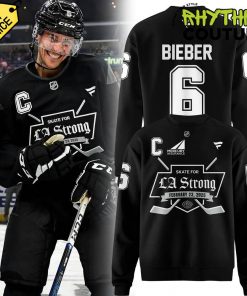 Los Angeles Kings x Justin Bieber Skate For LA Strong Special Sweatshirt