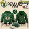 Milwaukee Bucks NBA 75th Anniversary of Peanuts Special Hoodie