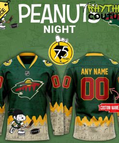 Minnesota Wild 75th Anniversary of Peanuts Jersey