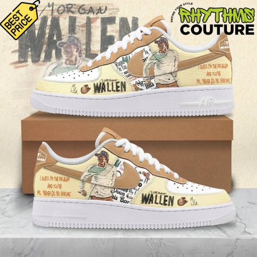 Morgan Wallen I’m The Problem 2025 Tour Air Force 1 Shoes