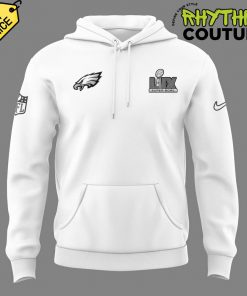 Philadelphia Eagles Super Bowl LIX White Hoodie