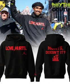 Philadelphia Eagles x Love, Hurts. 2025 Black Hoodie