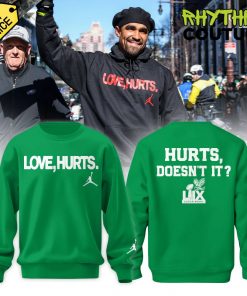 Philadelphia Eagles x Love, Hurts. 2025 Green Sweatshirt