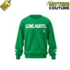 Philadelphia Eagles x Love Hurts 2025 Green Sweatshirt