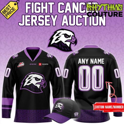 Portland Winterhawks Fight Cancer Hockey Jersey