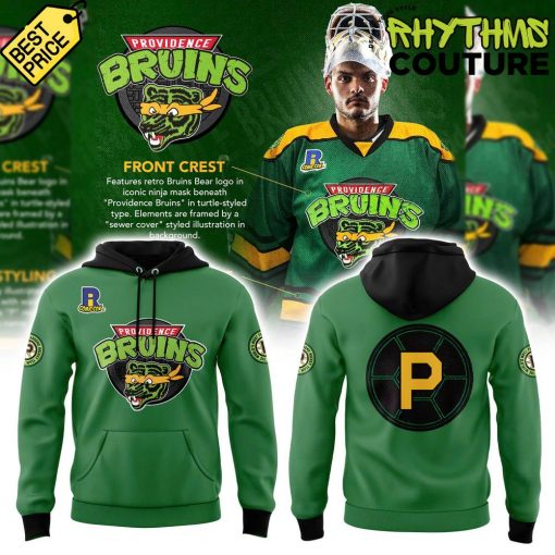 Providence Bruins Turtle Powered RI Comic Hoodie