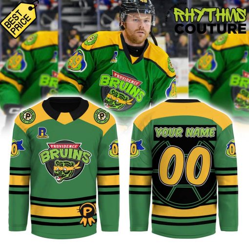 Providence Bruins Turtle Powered RI Comic Special Hockey Jersey