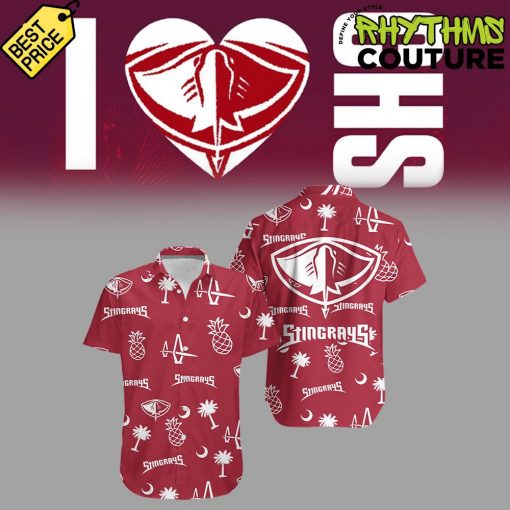 South Carolina Stingrays “I Love CHS Night” Hawaiian Shirt