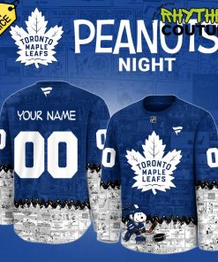 Toronto Maple Leafs 75th Anniversary of Peanuts Hockey Jersey