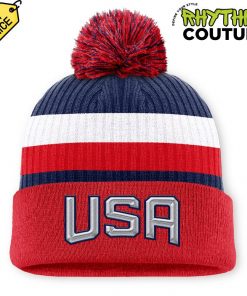 USA Ice Hockey Team 4 Nations Face-Off 2025 Knit Hat