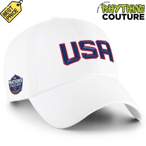 USA Ice Hockey Team 4 Nations Face-Off 2025 White Hat