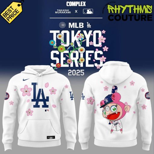 Los Angeles Dodgers Takashi Murakami x MLB World Tour Tokyo Series White Hoodie