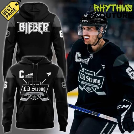 Los Angeles Kings LA Strong x Justin Bieber Special Hoodie