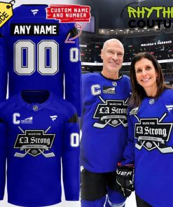 Los Angeles Kings “Skate for LA Strong” Blue Hockey Jersey