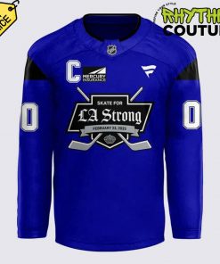 Los Angeles Kings “Skate for LA Strong” Blue Hockey Jersey