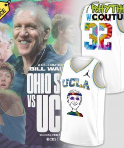 UCLA Honors the Late Bill Walton White Basketball Jersey