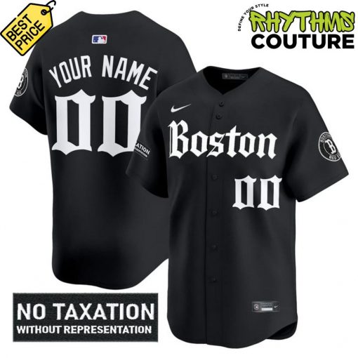 Boston Red Sox Retro Newspaper Edition “No Taxtation Without Representation” Baseball Jersey